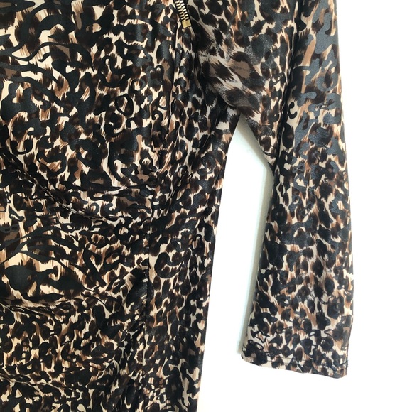 Joseph Ribkoff Animal Print Signature Dress - Picture 5 of 8